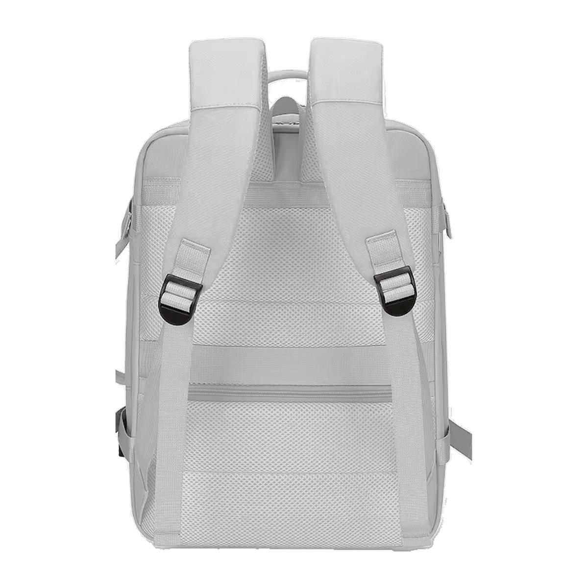 TAKT 20 under-seat cabin backpack in Grey, from behind, padded back panel and shoulder straps
