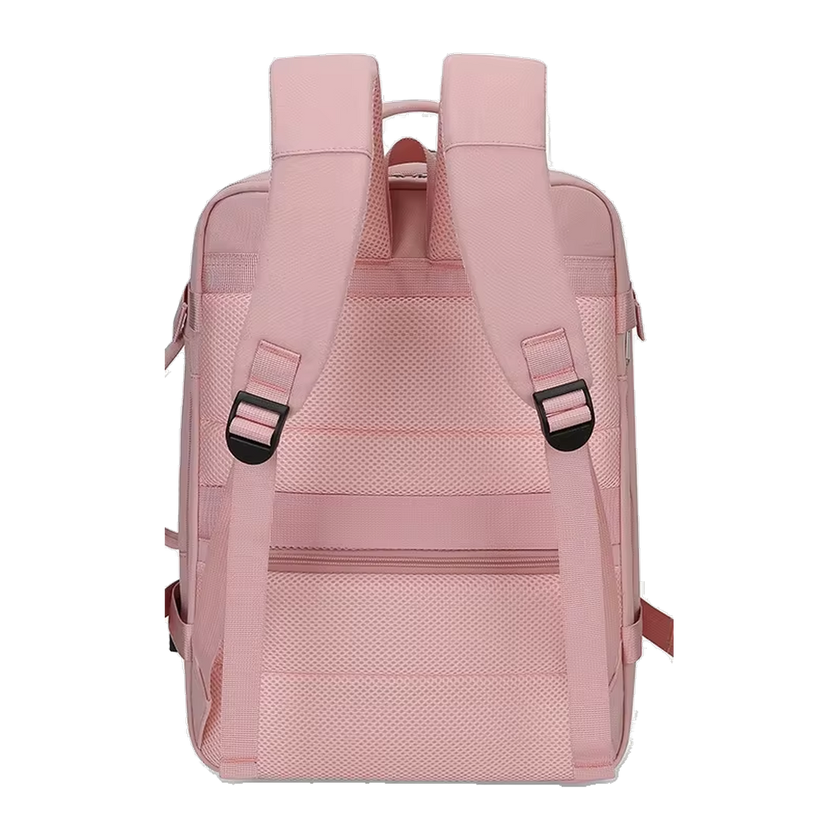 TAKT 20 under-seat cabin backpack in Rose, from behind, padded back panel and shoulder straps