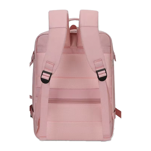 TAKT 20 under-seat cabin backpack in Rose, from behind, padded back panel and shoulder straps